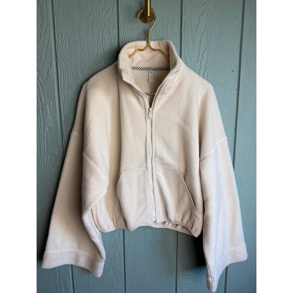 Free People Climb High Yoga Fleece Zip Up, Small - Picture 3 of 7